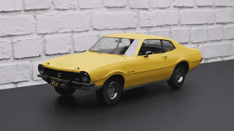 Miniatura impressa em 3D do Ford Maverick