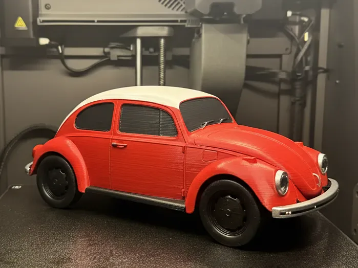 Miniatura impressa em 3D do Volkswagen Fusca