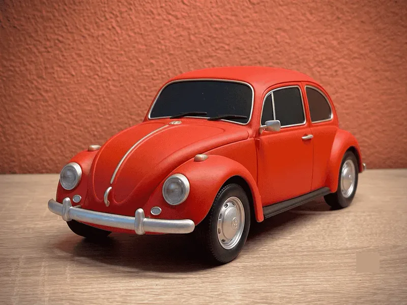 Miniatura impressa em 3D do Volkswagen Fusca